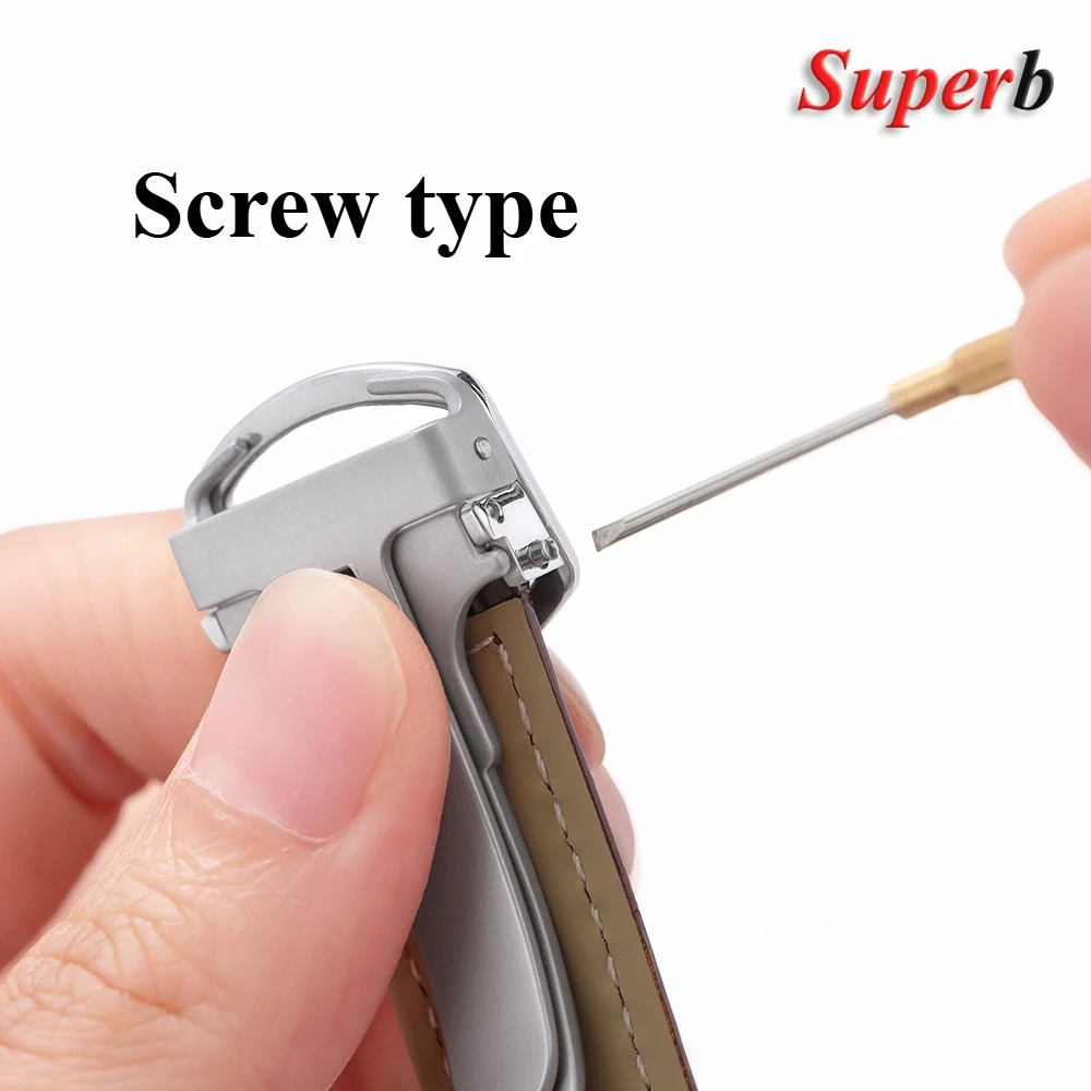 Rvs Horloge Gesp Vervanging 14mm 16mm 18mm Horloge Vouwsluiting voor Cartier Blauwe Ballon Horloge Zilver kleur