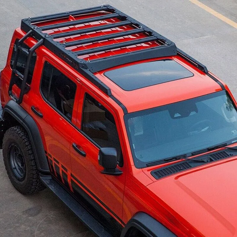 Maple Forest Style Aluminum Roof Rack with a Maximum Load of 30kg, Easy Installation, Universal 4X4 SUVs, and Off-Road Lugga
