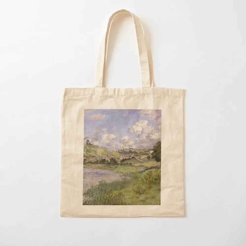 

Claude Monet - Landscape, Vetheuil Tote Bag tote bags men men canvas shopping