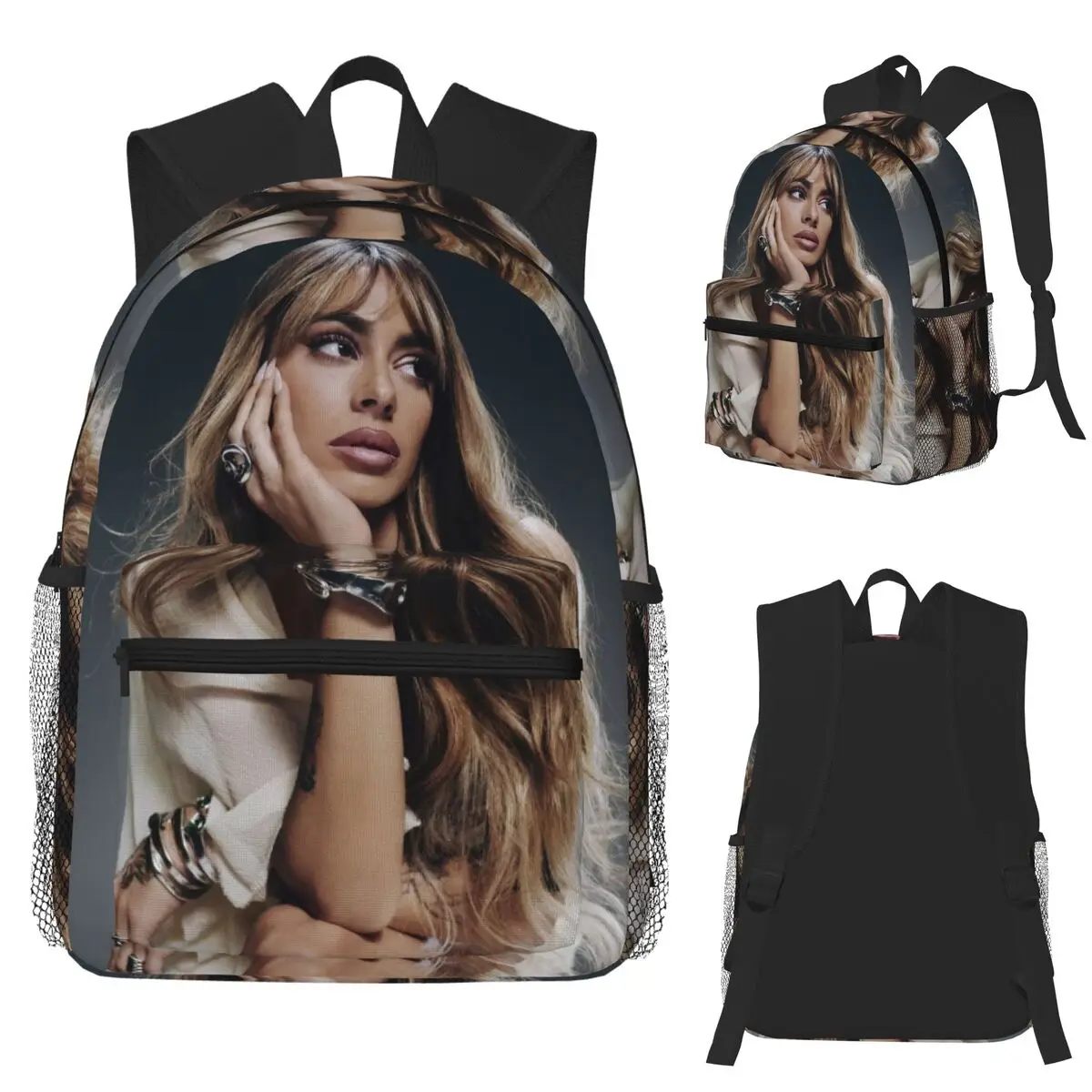 

Tini Stoessel Tour Student Backpack School Bag Hiking Travel Daypack for Boys Girls Fashion Bookbag Shoulder Bags