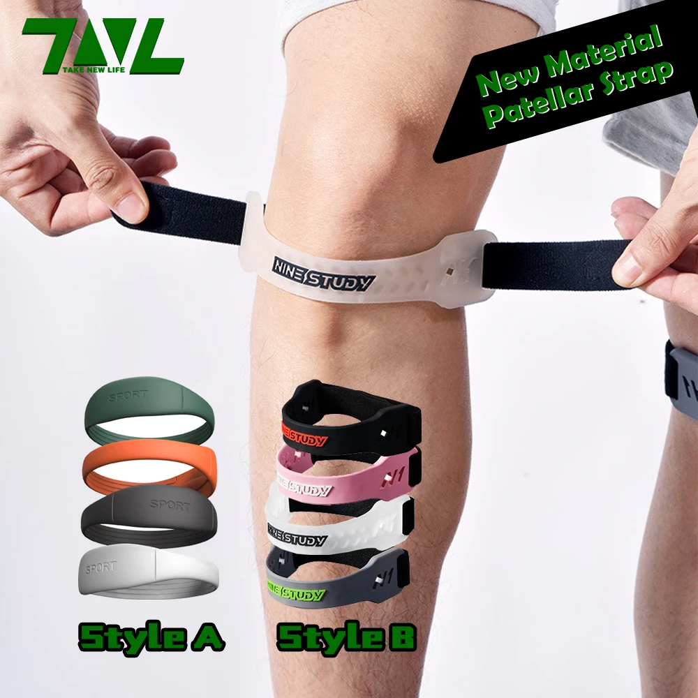 Nouvelle technologie genou en silicone bande rotulienne tendon genou support de genou sangle attelle absorption des chocs compression genouillère