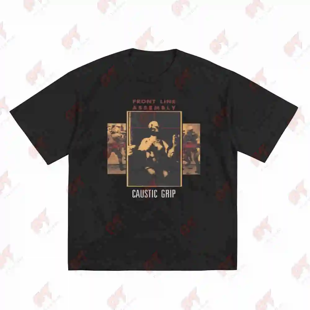 Front Line Assembly Caustic Grip Industrial Short Sleeve Tee 100% Cotton T-Shirt