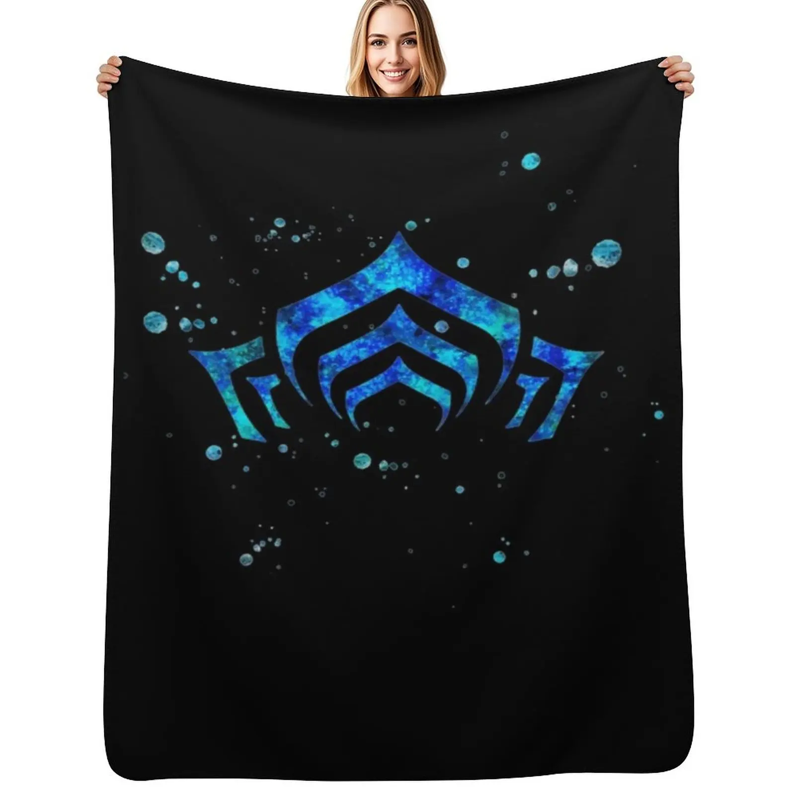 

Warframe Logo Watercolor Throw Blanket Soft Warm Blanket Gift for Grandparents