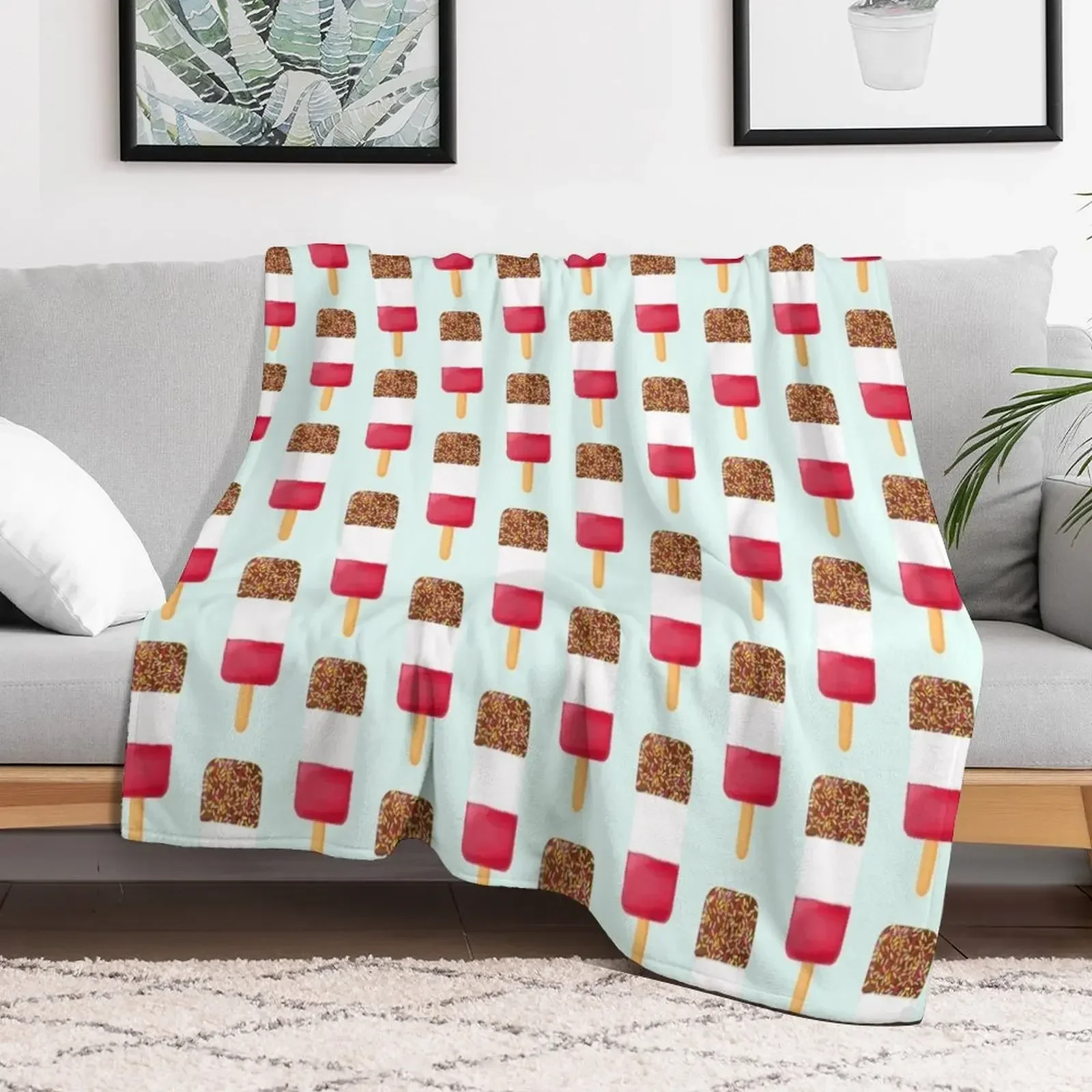 

fab ice lolly/popsicle cartoon Throw Blanket Softest Thin Blankets