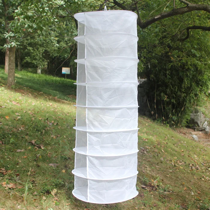 Multifunctional foldable large vegetable drying net Outdoor rural household multi-layer round fly-proof drying net