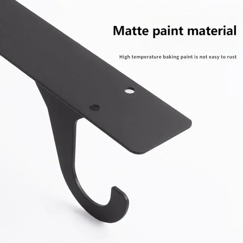 1Pcs Heavy duty hook bracket wall thickened triangular bracket wardrobe hanger bracket load-bearing bracket layer board support