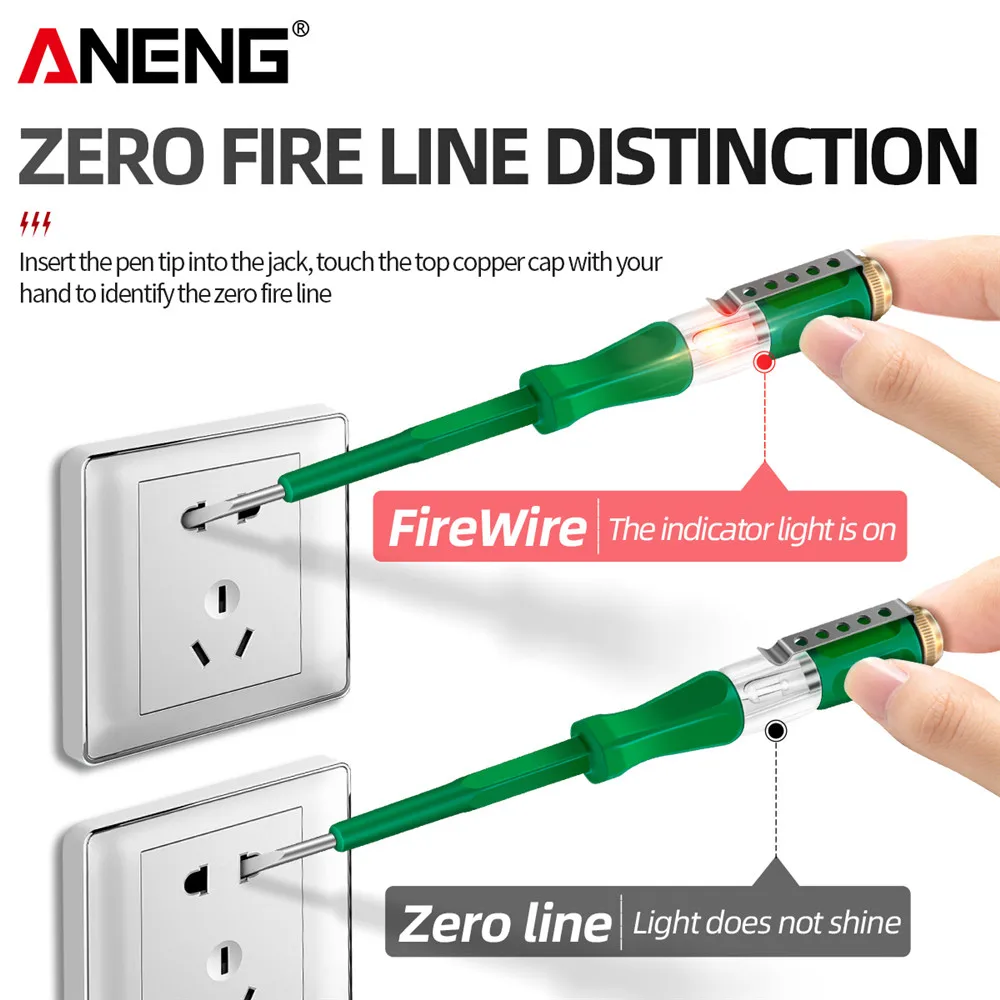 Word Screwdriver Tester ANENG B07 Detective Voltage Meter Detector Electric Teste Pen Detector Test Mini Electricity Instrument