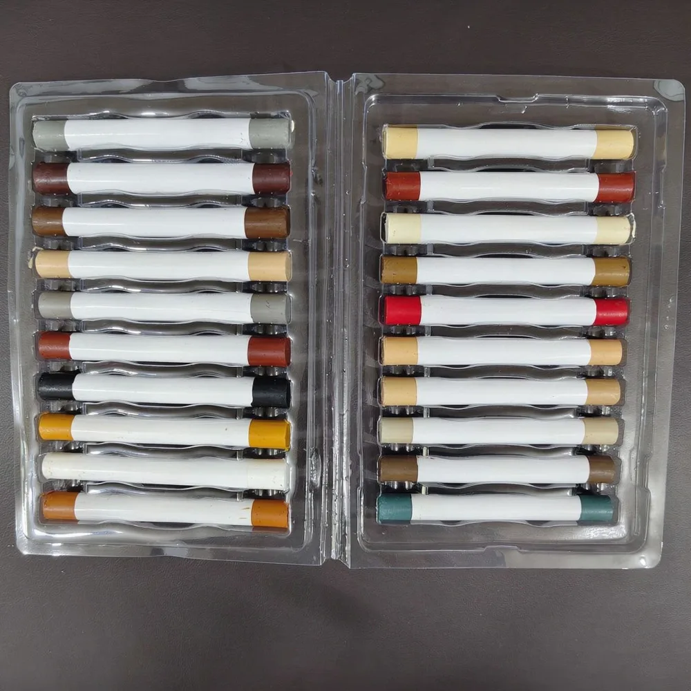 Wood Floor Scratch Filler Wax Crayon Kit For Cabinet Restoration Furniture Surface Repair Professional Tool Set Repair