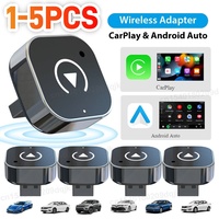 1-5pcs Wireless CarPlay & Android Auto Adapter Smart USB Dongle Auto Connect Plug Play for iPhone and Android Factory Wired Cars