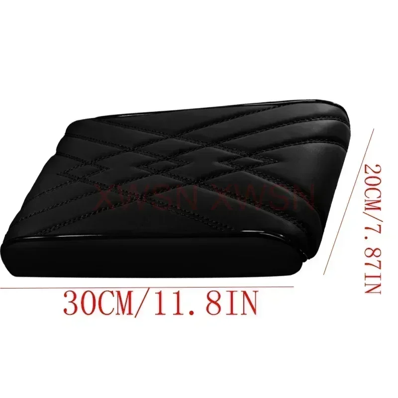 Universal Style Nappa Leather Car Armrest Box Mat for Renault Clio Talisman Chevrolet Sail Fiat Pailo Bravo Interior Accessories