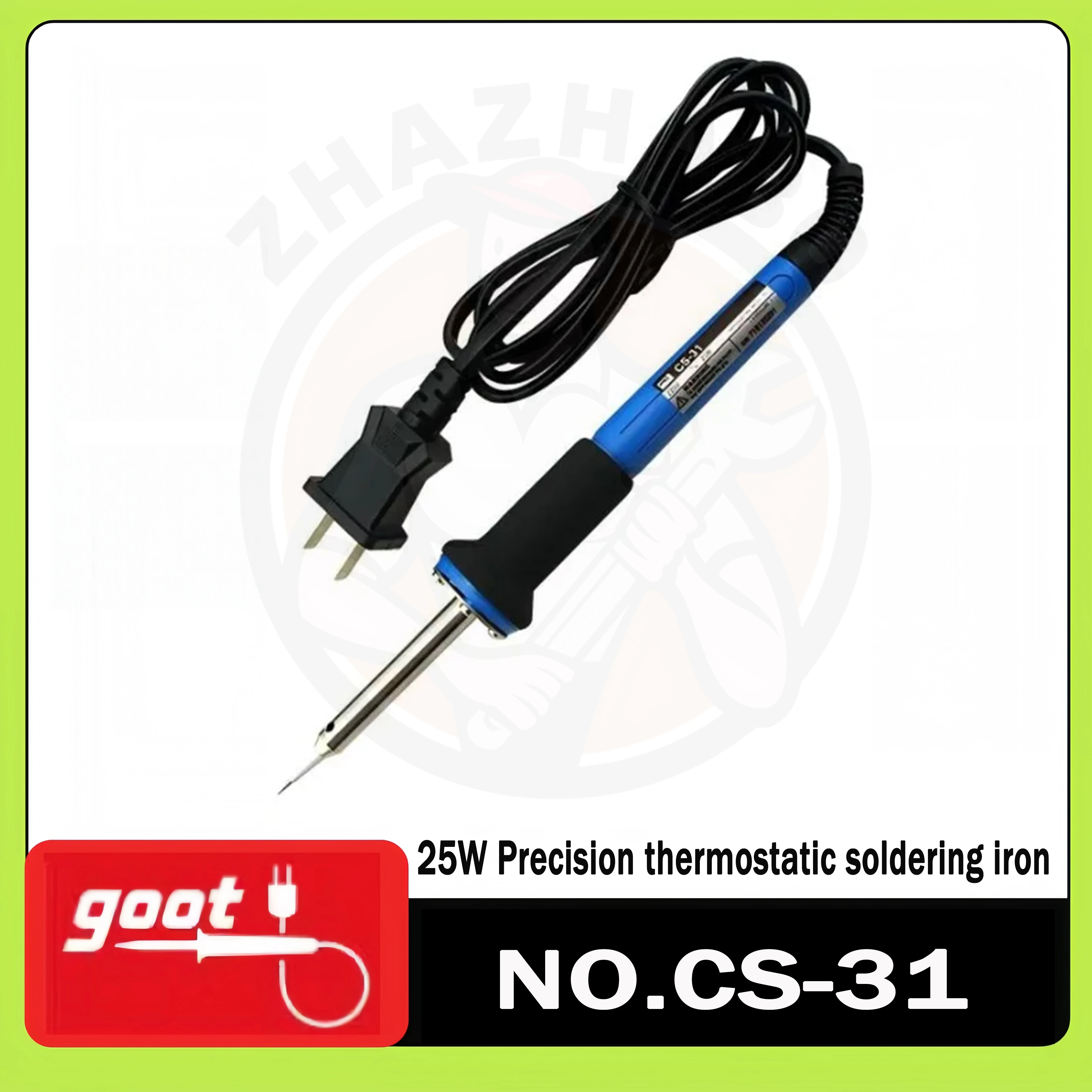

GOOT CS-31 25W Precision Thermostatic Welding Iron with Sharp Tip for PCB Welding Operation Tools