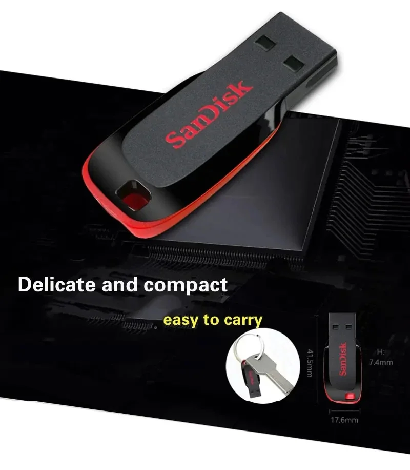 الأصلي SanDisk CZ50 محرك فلاش USB 16GB 32GB 64GB 128GB USB2.0 بندريف ذاكرة عصا صغيرة U القرص القلم محرك لأجهزة الكمبيوتر المحمول سطح المكتب