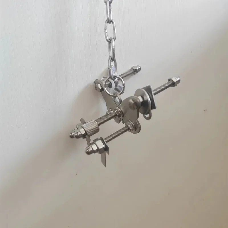 Stainless Steel Parrot Bell Toys Hanging Chew Bird Toys for Cockatoos Lovebird African Greys Cockatoos Macaws