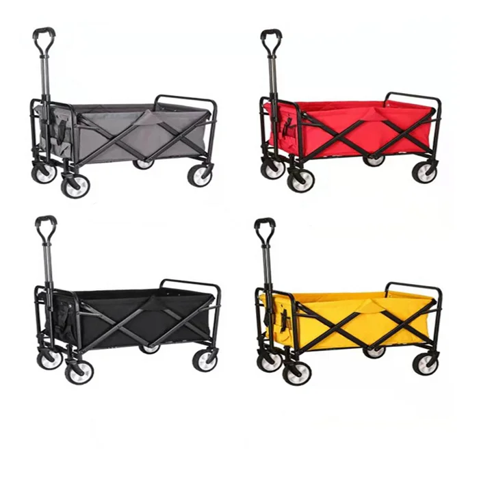 Heavy Duty Collapsible Folding Wagon Garden Outdoor Wagon Foldable Wagon for Camping