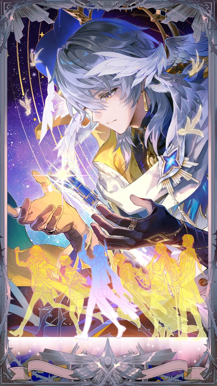 Honkai Star Rail Sunday Anime Scroll Painting Wall Art ملصق معلق مثالي لديكور المنزل ومجموعة Otaku