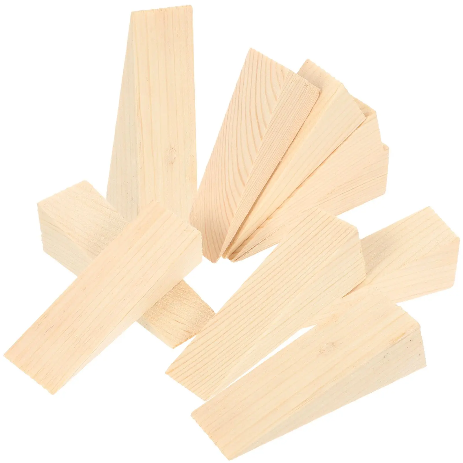 

10 Pcs Wooden Door Stopper Mat Simple Practical Home Office School Restaurant Center Long Service Life High Grade Material