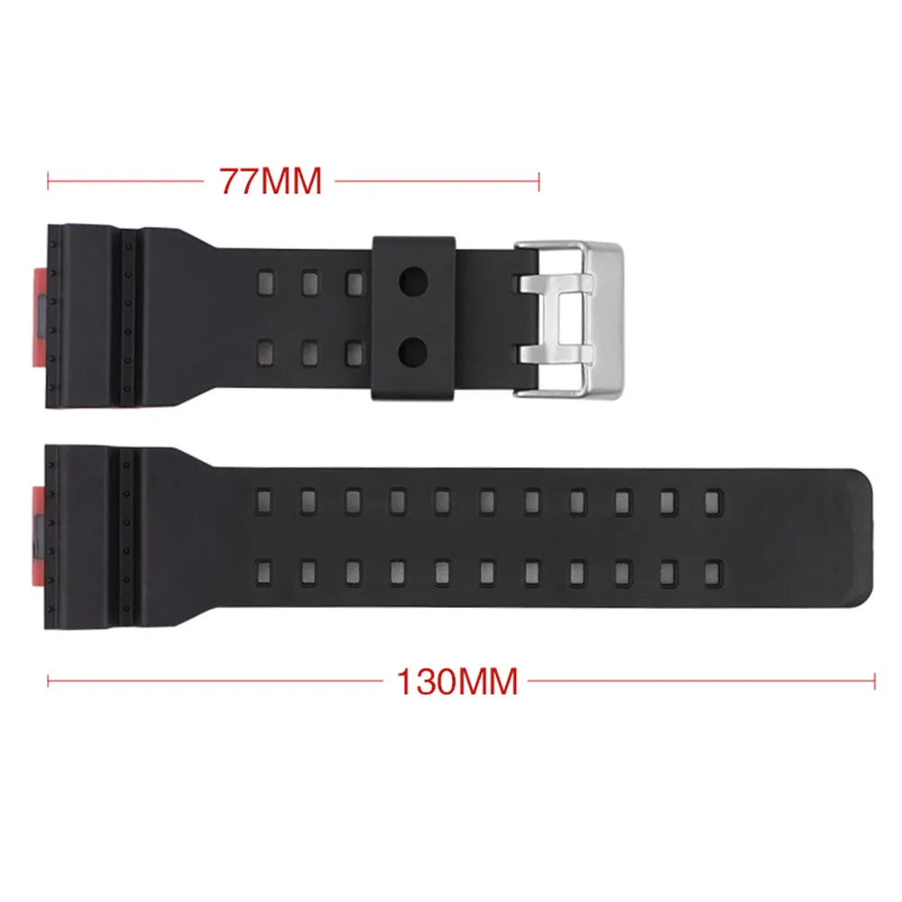 Strap for Casio G-Shock GA-100/110/120/150/200/300/400/700 GD-100/110/120 G-8900/GW-8900 GLS-100 Silicone Watch Band Accessories