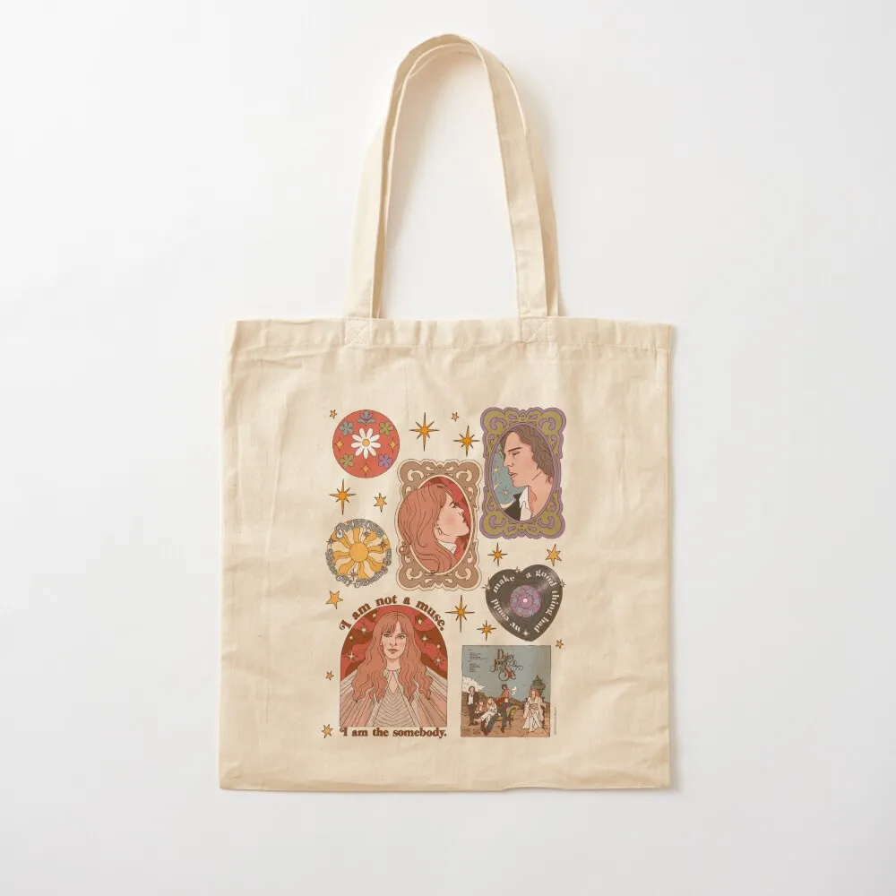 DJATS retro flash sheet Tote Bag bag for beach Customizable tote bag Fabric tote men