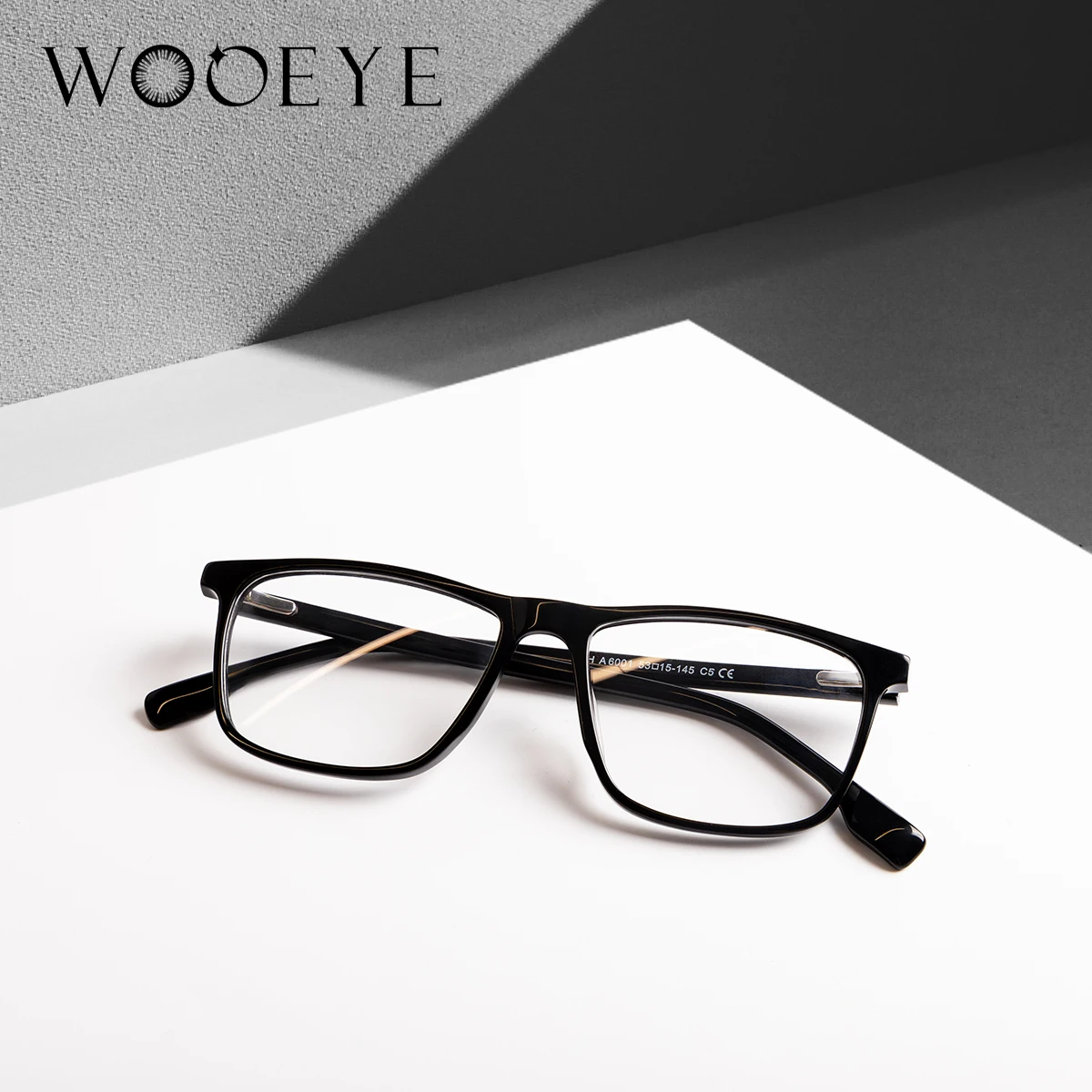 

Square Frame Acetate Eyeglasses Unisex Fashion Myopia Glasses Frame Black Brown Blue Men Women