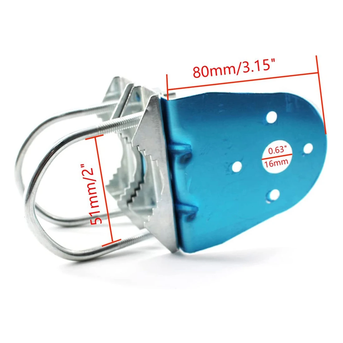 Nueva abrazadera de mástil de antena 3C con pernos en U para antena de camionero celular Ham UHF VHF CB, soporte de montaje de antena para tipo hembra N