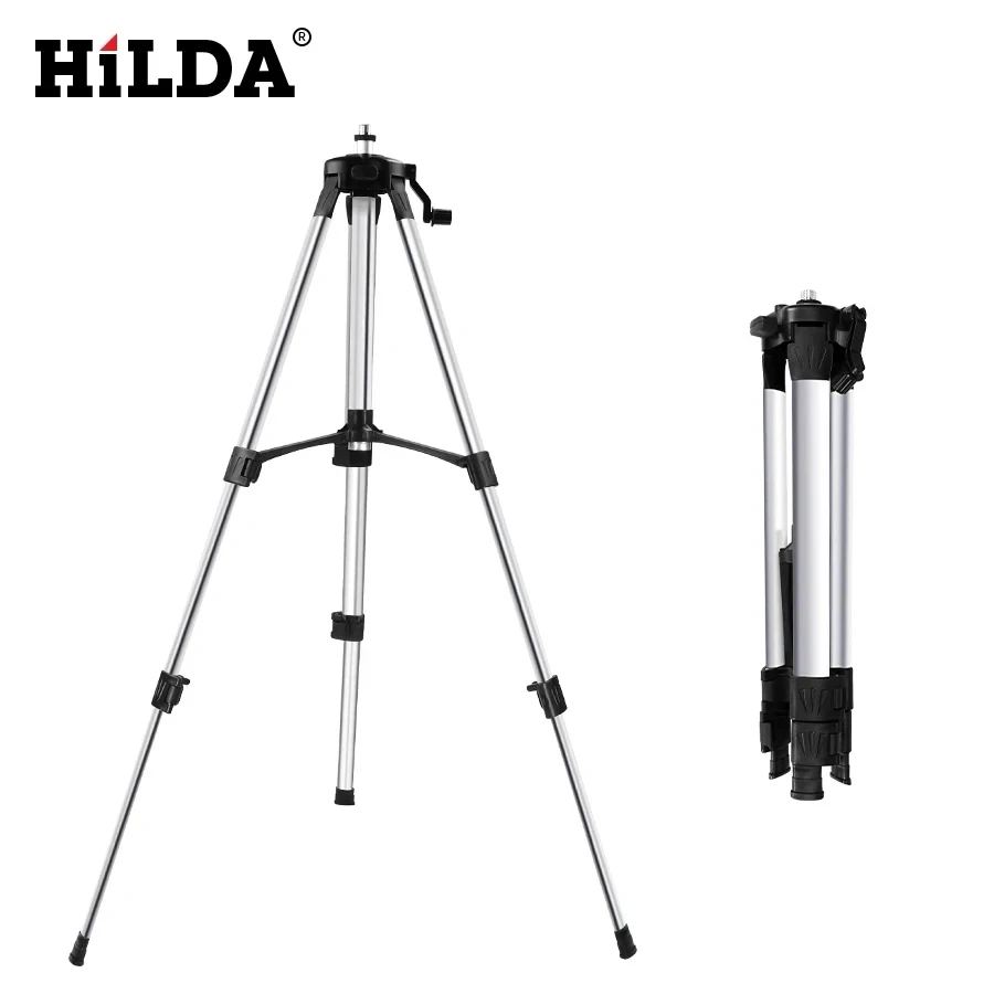 Hilda-alumínio Tripé Stand para Auto-nivelamento Nível Laser Altura Ajustável
