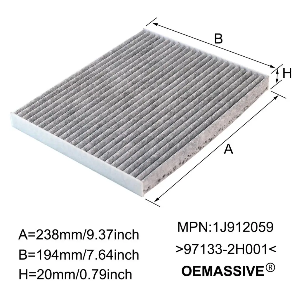 Car Accessories Pollen Cabin Air Filter 97133-2H001 97133-2H000 For Hyundai Accent Creta Elantra i20 i30 Kia Carens Ceed Forte