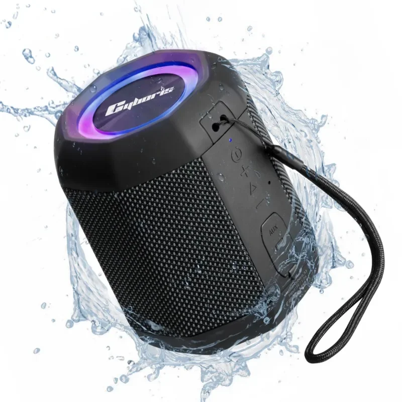 Latest 2024 model Speaker Customization Logo Packing Box Small Electric Gadgets Mini Portable Boombox IP67 Waterproof Fabric