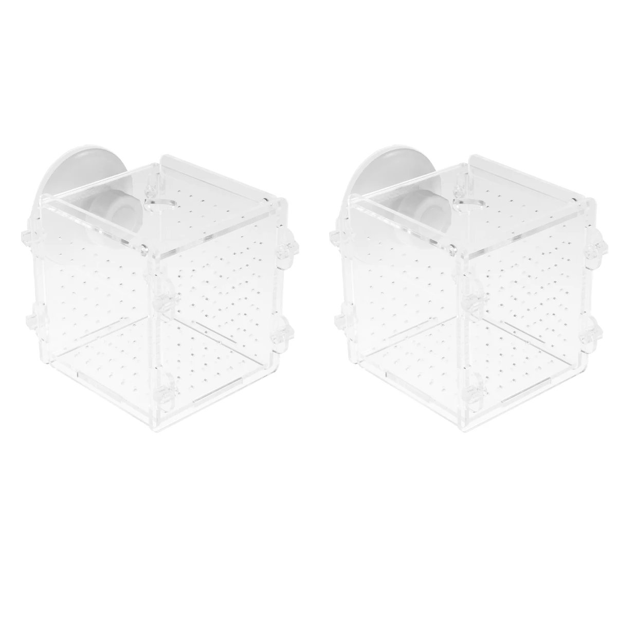 

2 Pcs Breeding Fish Fry Isolation Box Tank Tool Aquatic Pet Supplies Incubator