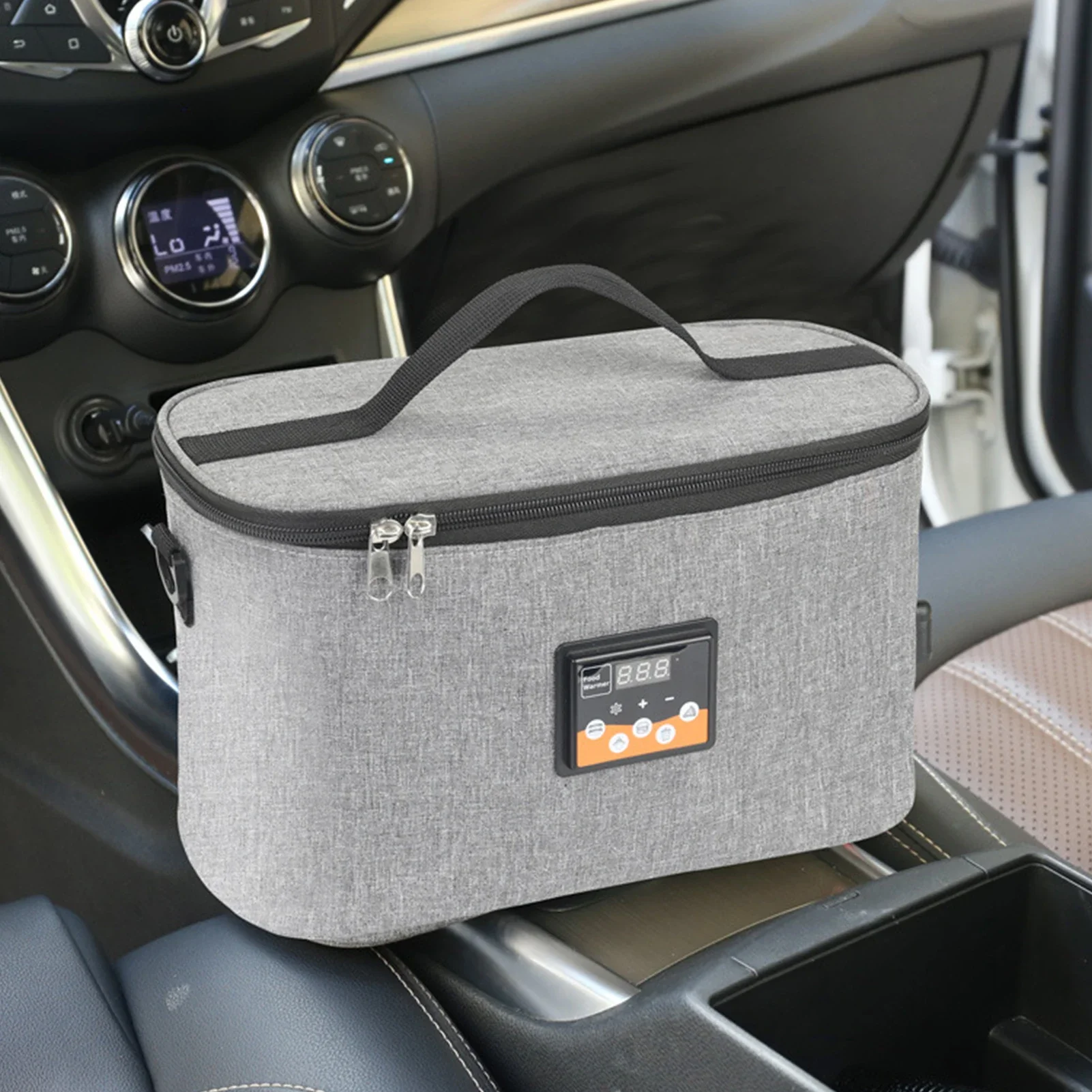 Calentador Digital de alimentos para bebés, calentador de biberones de 8L, Mini horno impermeable de 12V, calentador de alimentos para coche, caja de almuerzo para calefacción de coche preestablecida con temperatura