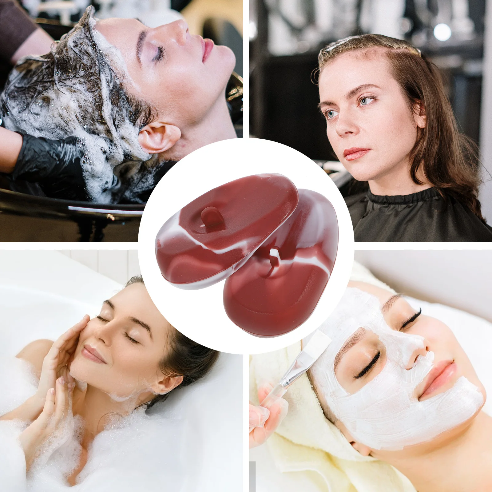 

Hairdressing Tool Waterproof Dye Ear Cups Man Protectors Silica Gel Covers for Salon Silicone