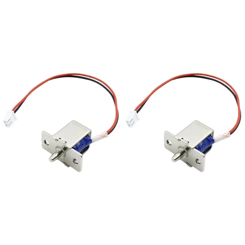 

【PRICE-DROP!】2X Electronic Bolt Lock Compact Solenoid Electromagnet Door Lock Concealed Installation For Secure Access DC12V-0.5
