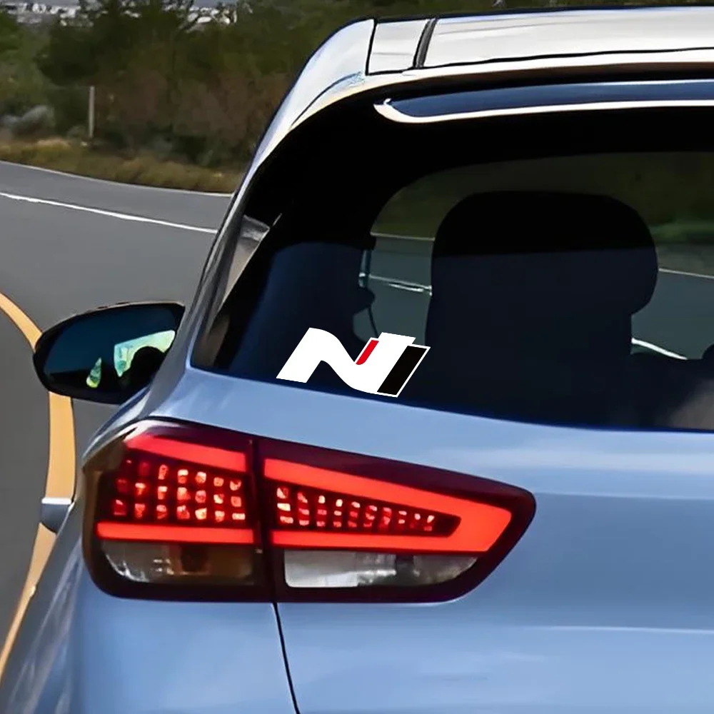 10x4.2 سنتيمتر N الأداء شعار سيارة ملصق لشركة هيونداي i30N i20 N إلنترا أيونيك 5 N سباق الفينيل ديكور ملصق مائي ضبط السيارات اكسسوارات