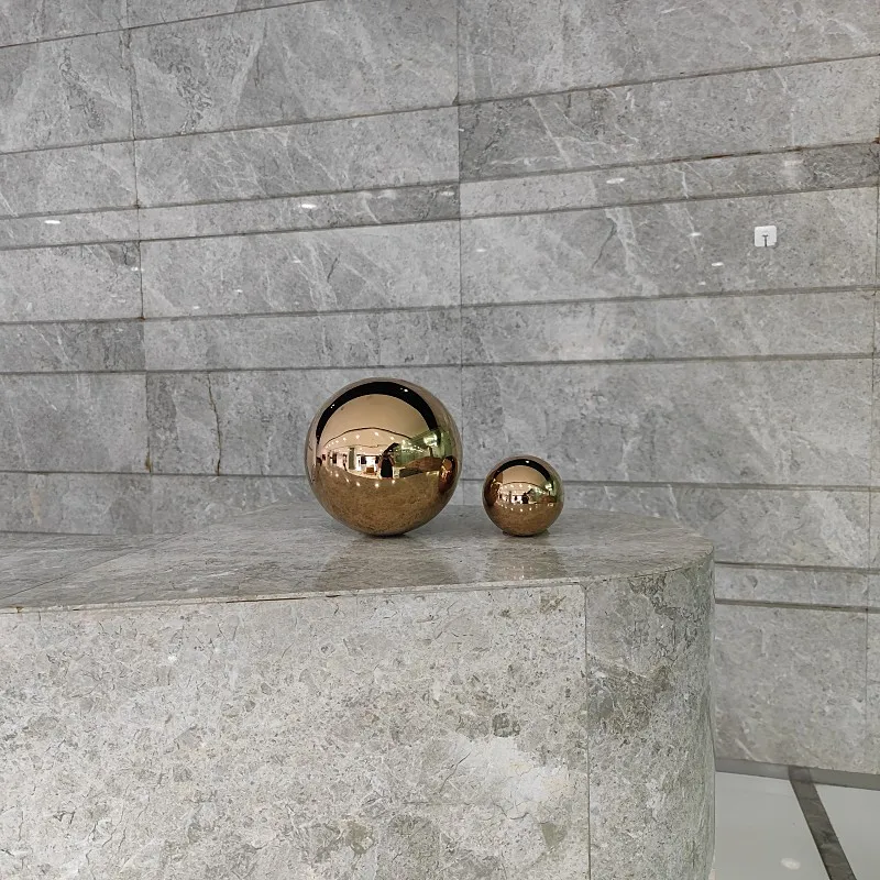 

Seamless Hollow Ball Hanging Ornaments, Stainless Steel, Rose Gold, Garden Decoration, Boutique, 25mm-550mm Diameter