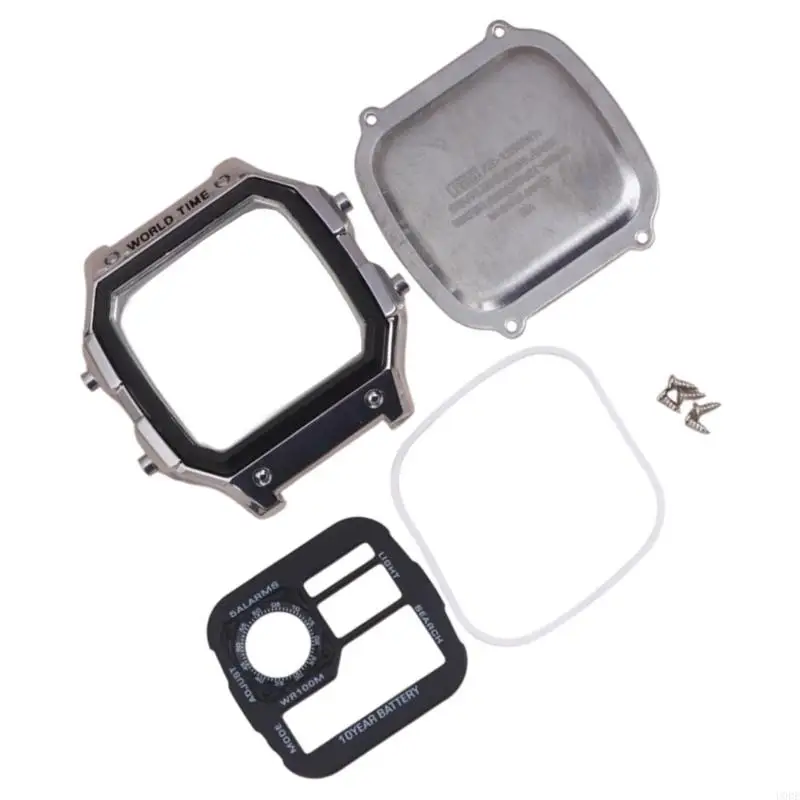 Silver-Tone Watch Housing for AE1200 Watches, Integrated Metal Main Case Designed to Replace a Worn or Damaged Exterior Watch