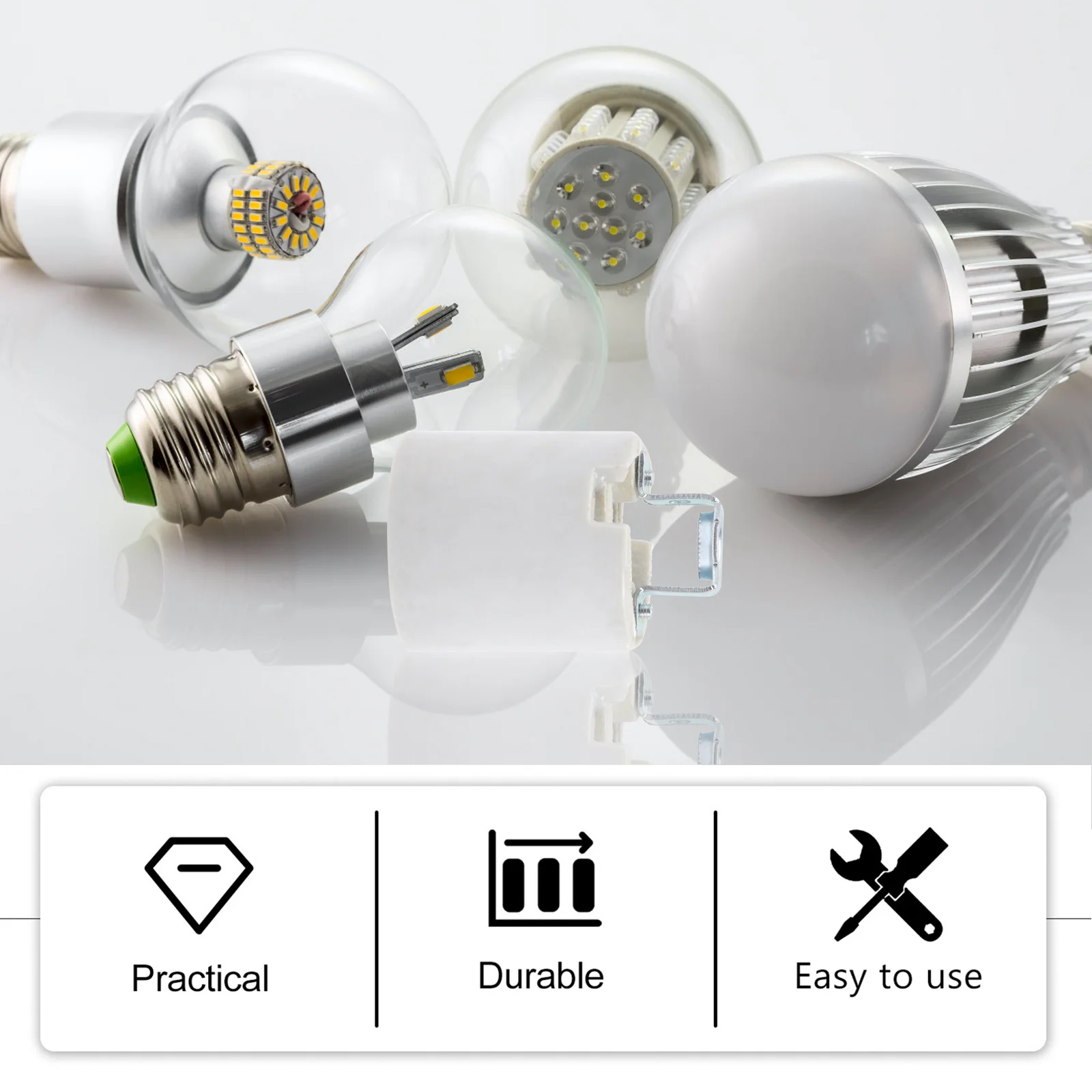 

4 шт. E26 винтовой держатель лампы с резьбой, держатель лампы, сильный подшипник для настенного потолочного светильника, идеальный декор «сделай сам»