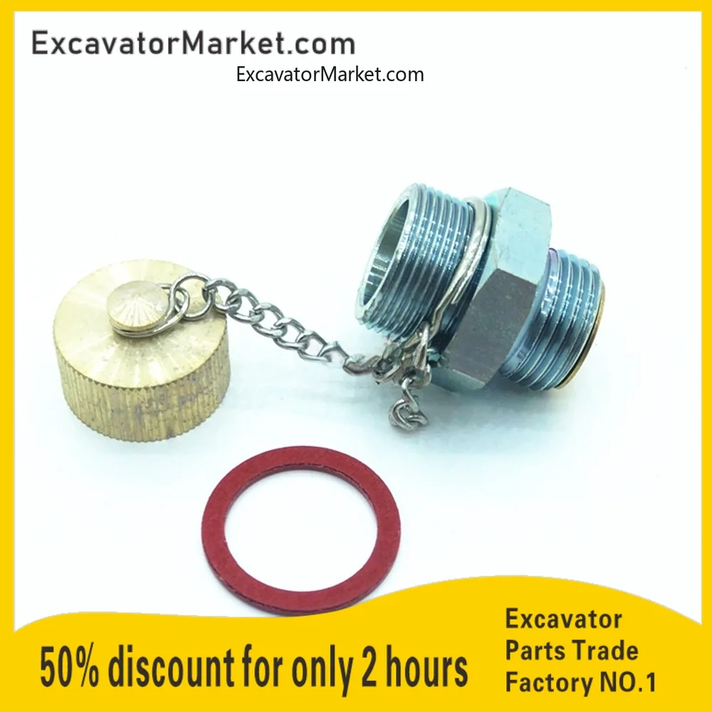 

excavator oil pan screw drain valve oil drain switch excavator accessories For VOLVO EC210/140/290/360/240 for excavator