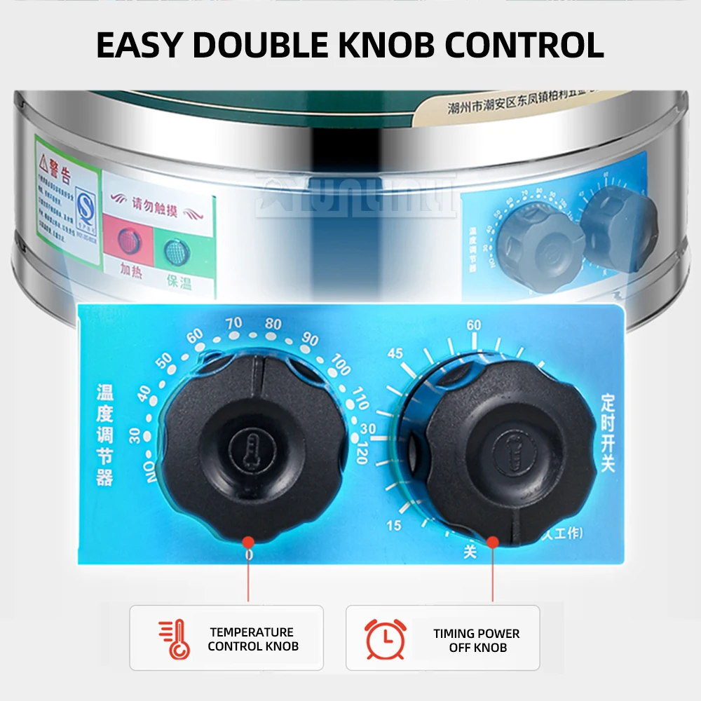 طباخ الأرز المقصف، خزانة دلو تبخير الأرز منخفضة السكر، سعة كبيرة 40 لترًا، طباخ ريس #5