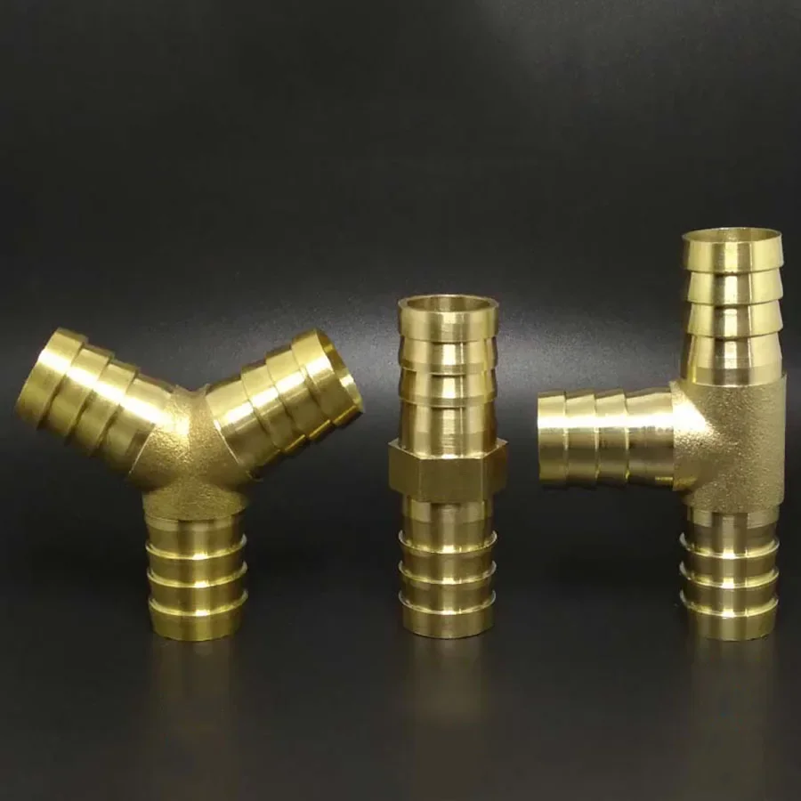 Brass Barb Pipe Fitting 2 3 4 way connector For 4mm  6mm 8mm 10mm 12mm 14mm Hose acetylene oxygen pipe