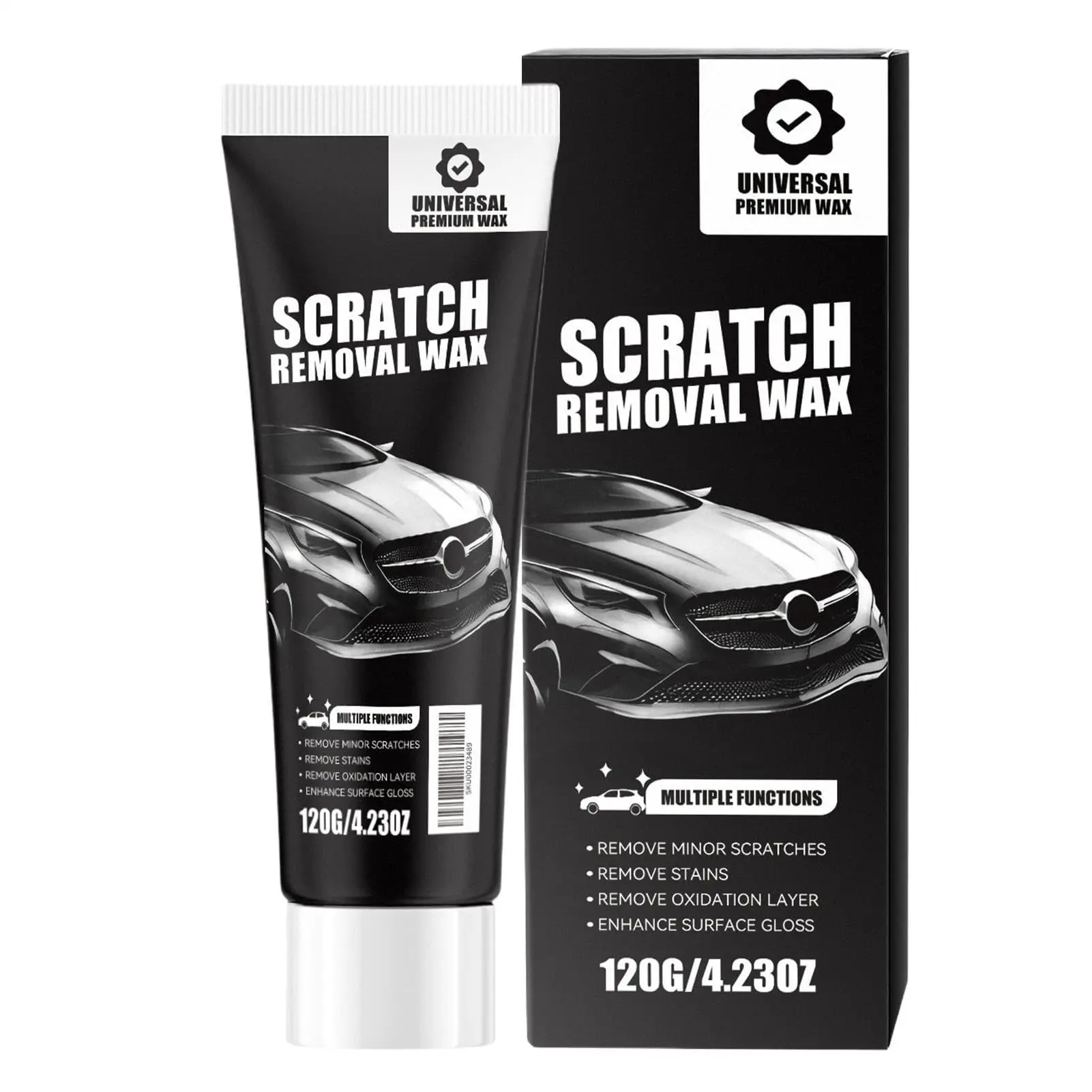 

Universal Premium Scratch Removal Wax For Car Paint Repair And Gloss Enhancement 120g