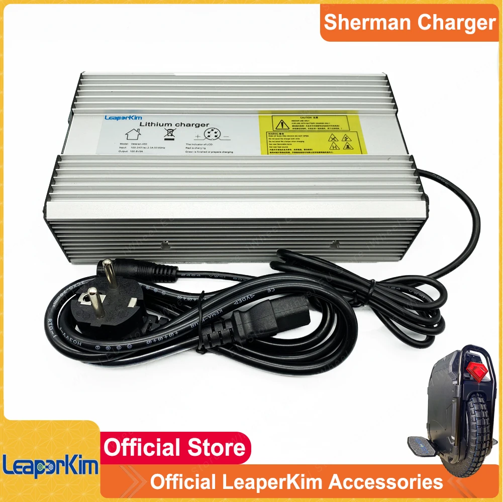 Original Leaperkim Veteran Sherman and Sherman MAX 100.8V 5A Original Charger MONOWHEEL Parts Official Leaperkim Accessories