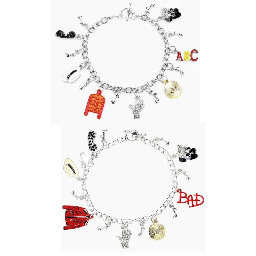 Music Charm Artist Singer Bracelet Keychain Necklace Classic Love Trendy Singer Charm Punk Bracelets for Fans Gifts
