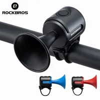 ROCKBROS Bike Bell Electronic Loud Sound Horn 120db Safe Electric Bell IPX4 Alarm Ring Bicycle Handlebar Warn Bell Accessories