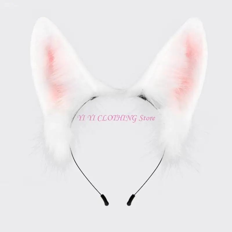 N5KF ปาร์ตี้อีสเตอร์ตุ๊กตา Bunny Headband ผู้หญิงแต่งหน้าคอสเพลย์ปาร์ตี้ Headwear อุปกรณ์