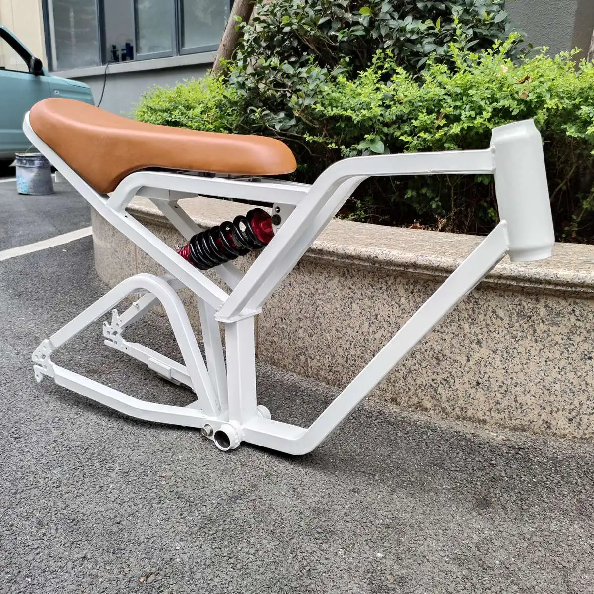 Kalosse Steel Fat Bicycle Frame 20X4.0 Electric Beach Bike Frame 20 Inch Electric Snow Bike Frame
