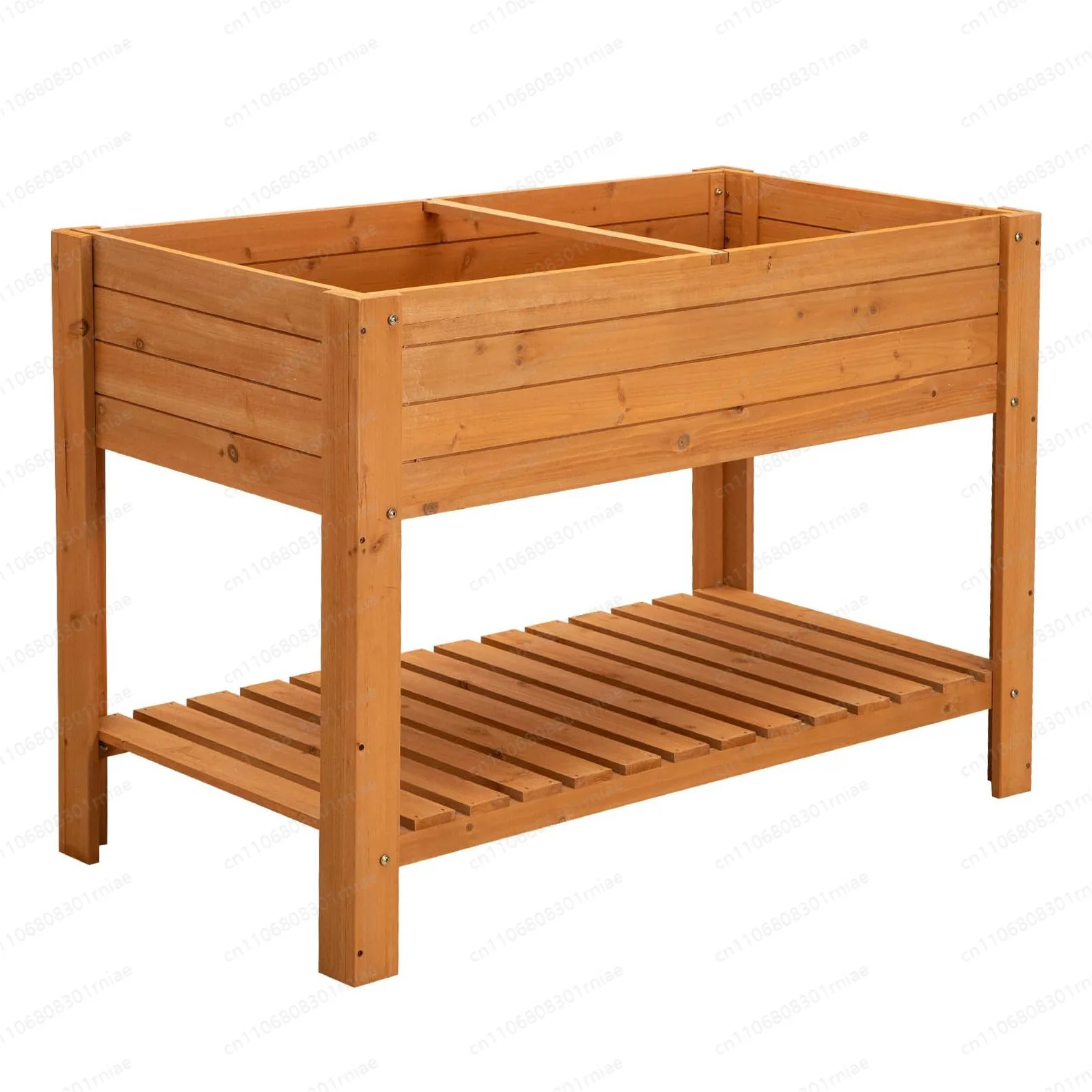 

Деревянный садовый ящик для цветов, прямоугольный, из ели, для улицы