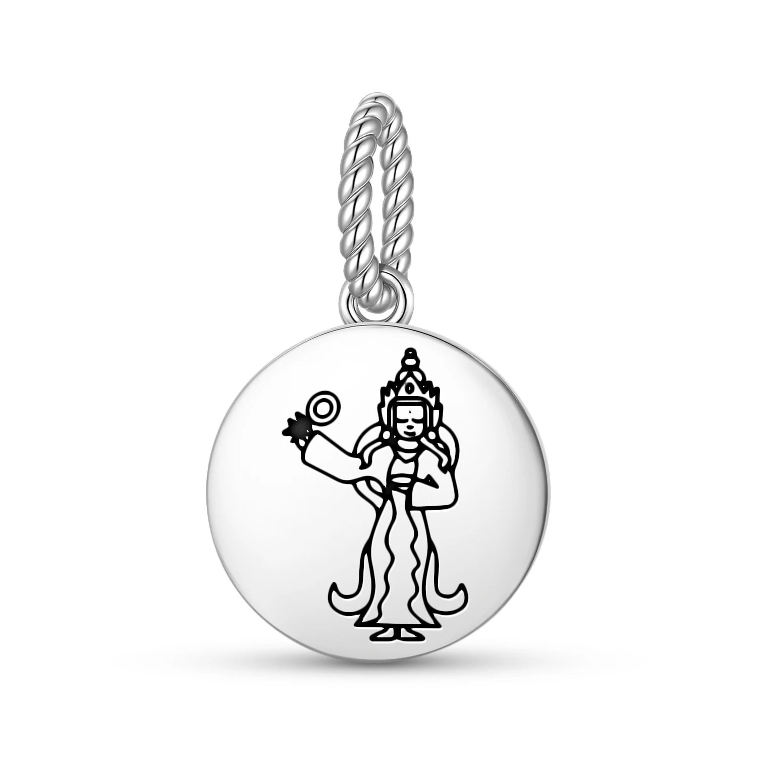 

Буддийский кулон «Ачи Чоки Дролма» из стерлингового серебра 925 пробы, с символическим дизайном, для женских браслетов и ожерелий, модное украшение