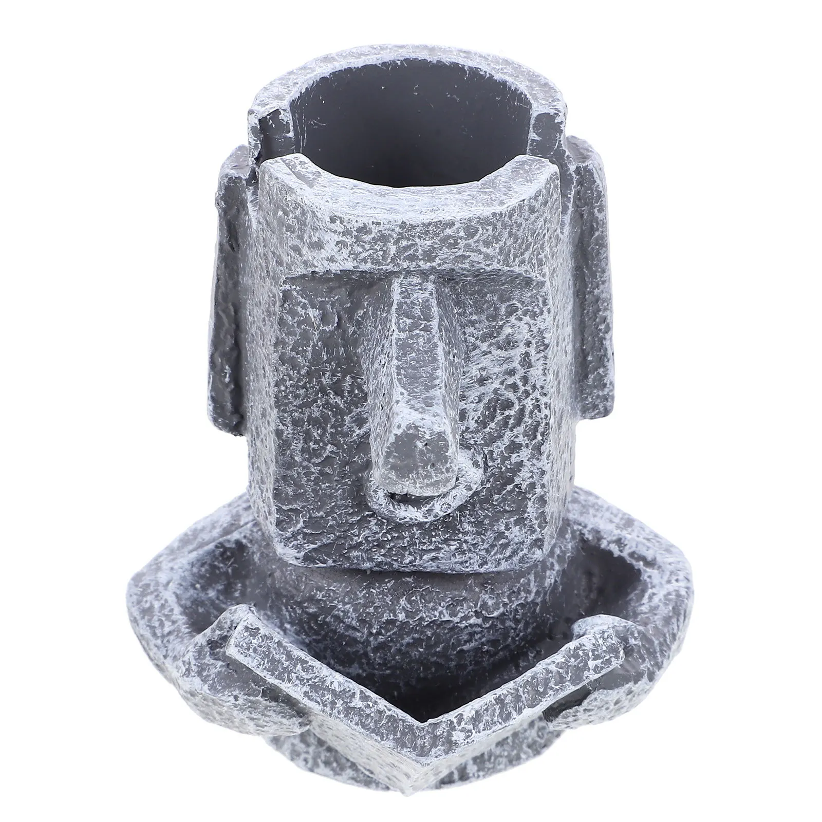 

1Pcs Resin Multipurpose Pen Holder Stationery Container Myopic Glasses Shelf Gray Table Decor Resin Pen Holder Eyeglasses Rack