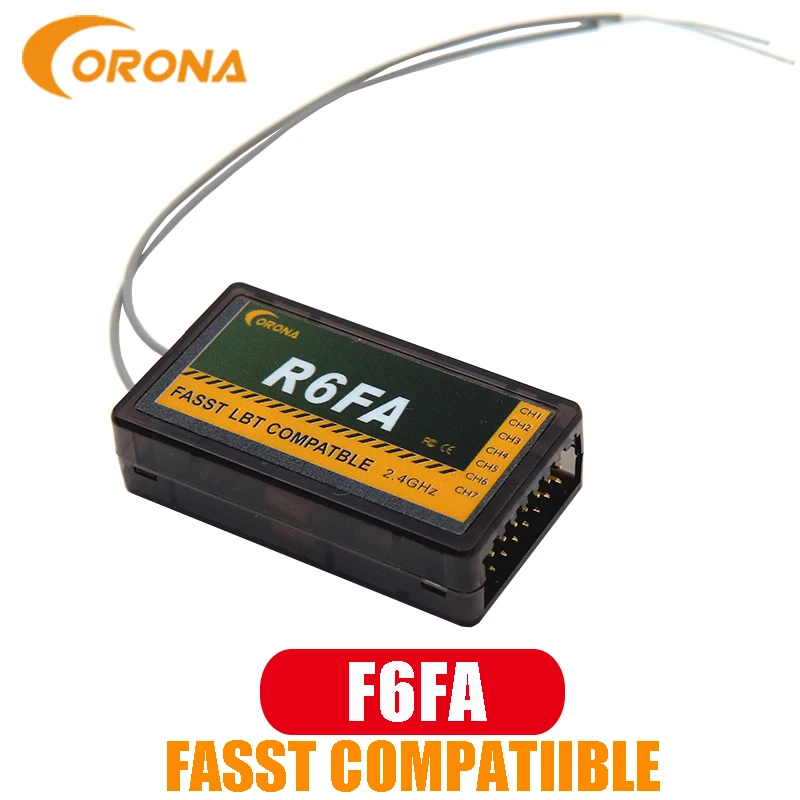 

Corona R6FA 7CH 2,4 ГГц FUTABA Fasst Совместимый приемник