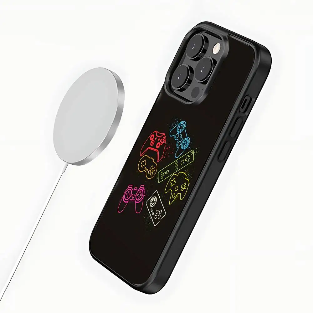 حافظة هاتف لوحدة التحكم في الألعاب لهواتف iPhone 17,16,15,14,13,12,11,Pro,Max,Plus,Mini,SE4,E شحن لاسلكي Magsafe مغناطيسي