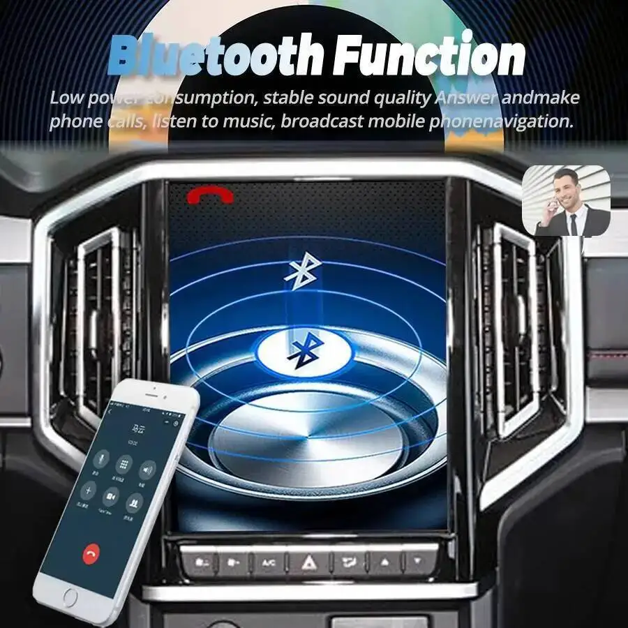 10.4 بوصة الملاحة ل JAC T9 Jianghuai Hantu 2024 شاشة أندرويد بلوتوث ستيريو الوسائط المتعددة مشغل فيديو سيارة لتحديد المواقع Carplay السيارات